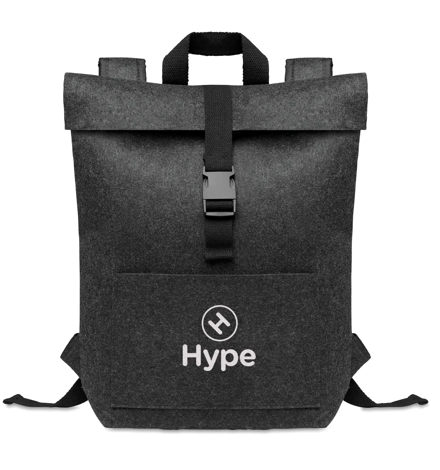 RPET Backpack Indico Pack with Zippered Pocket 39X11X51 cm MO6456 — Stone Grey