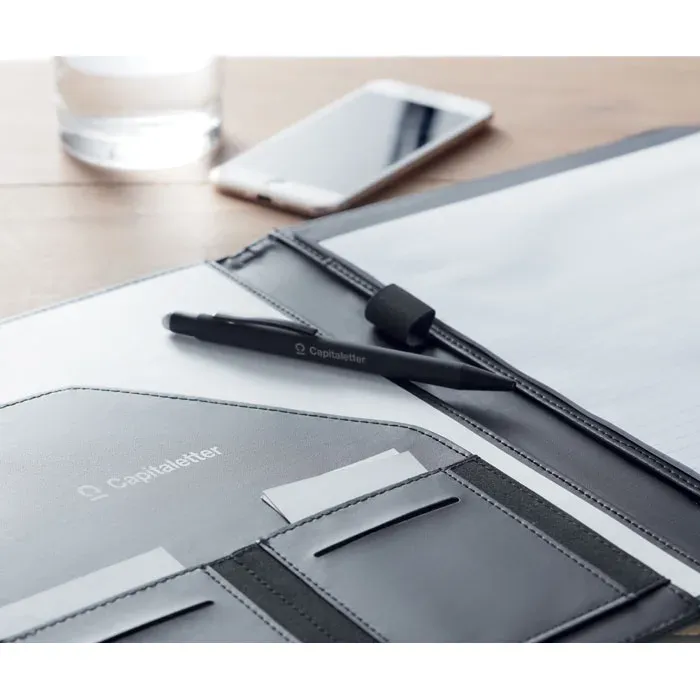 Casove A4 RPET Conference Folder – Bamboo Paper Notepad & Dual Card Holders