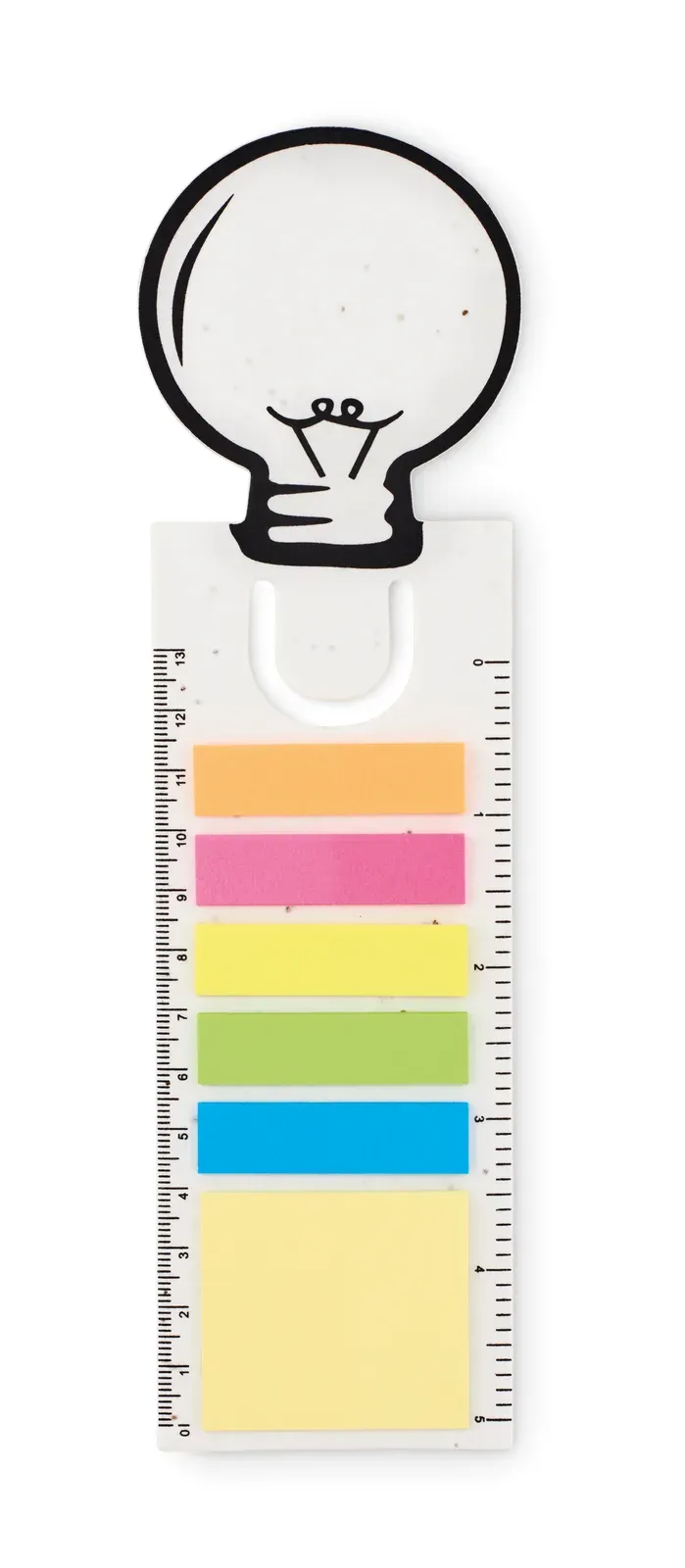 Idea Seed Plantable Lightbulb Bookmark & Sticky Note Set – Grows Wildflowers — White