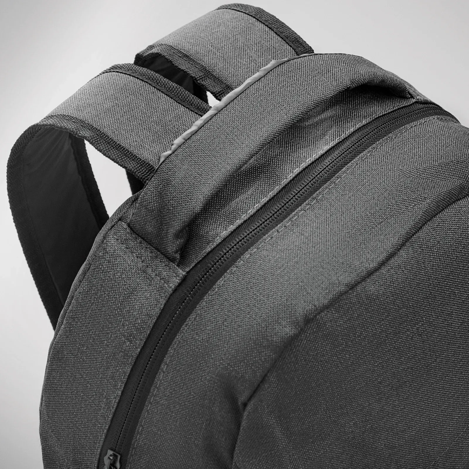 RPET Backpack Siena with Zippered Pocket 31X15X44 cm MO6515 Backpack — Black