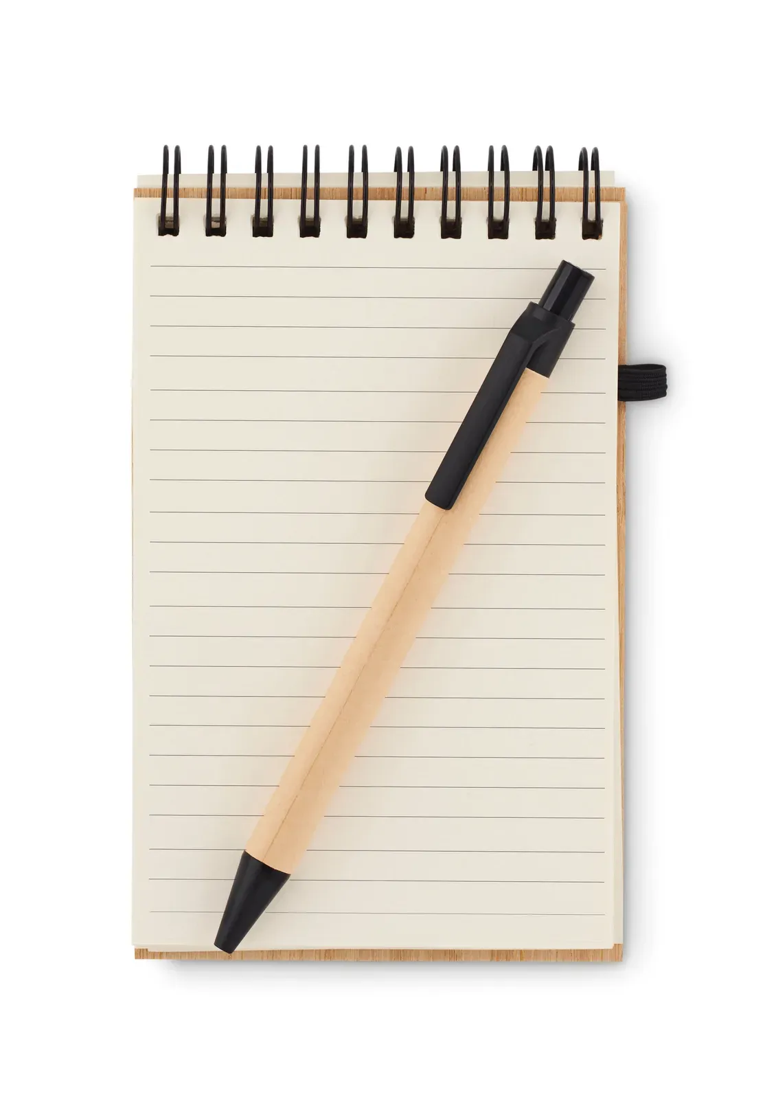 Sonorabam A6 Bamboo Notepad & Pen Set — Black