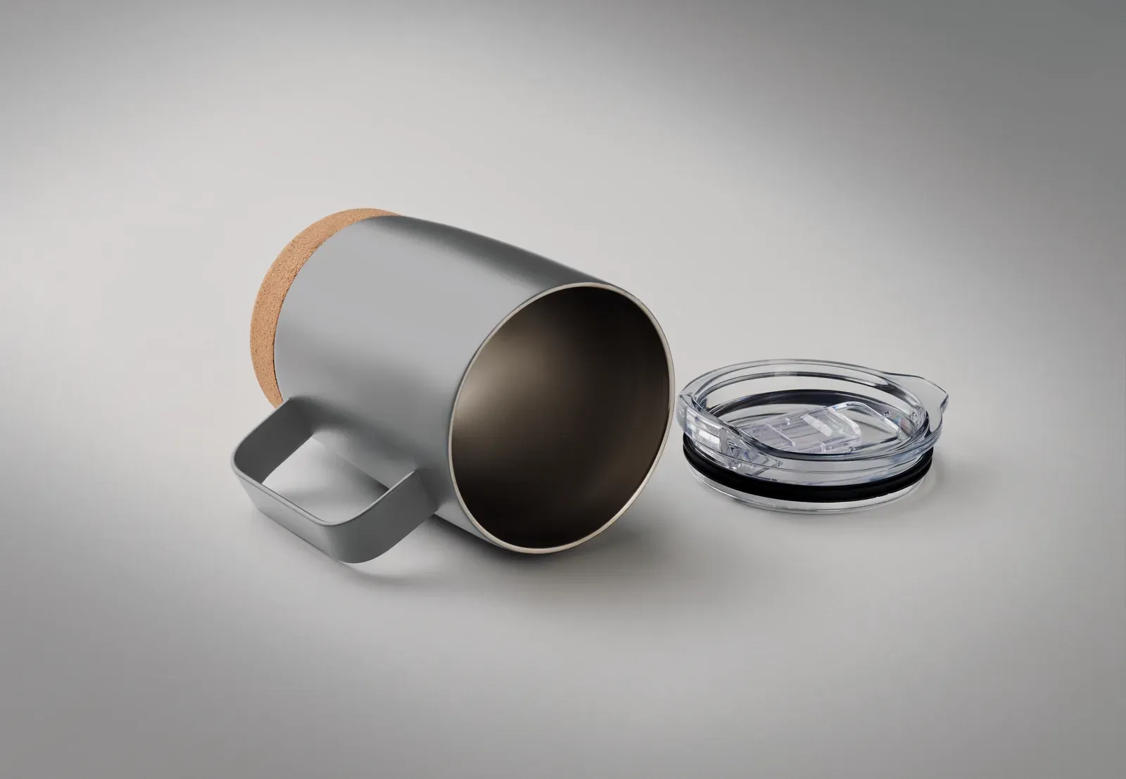 Ruby – Double Wall Mug — Grey