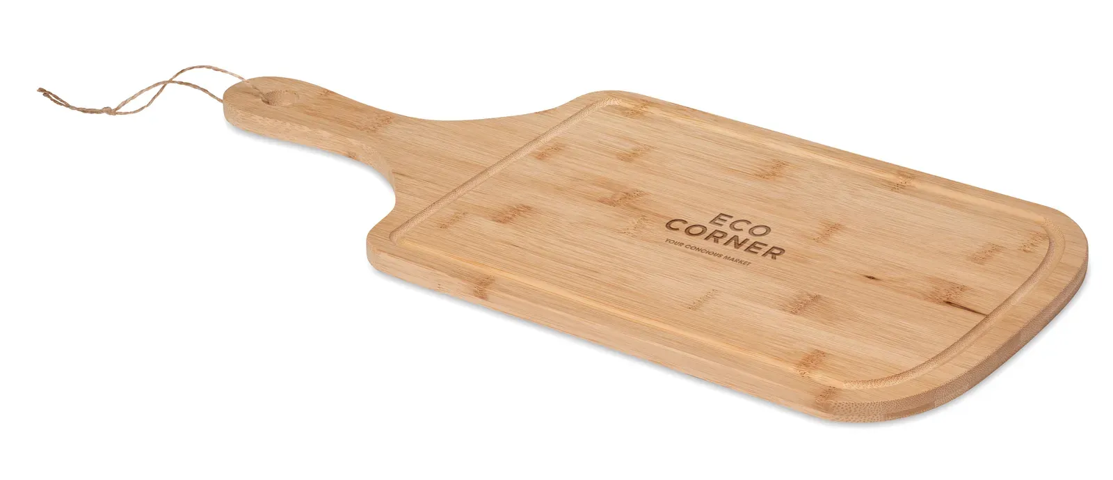 Diyu – House Shaped Cutting Board in Bamboo with Groove and Hanging Hole — Wood