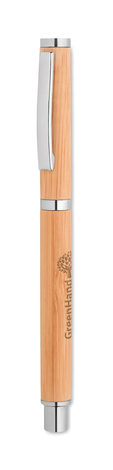 Cairo Bamboo Roller Ball Pen – Gel Ink, FSC-Certified — Wood