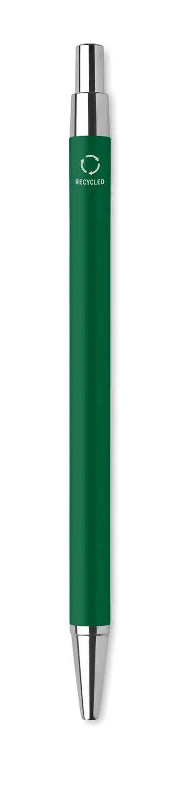 Dana Recycled Aluminium Push Button Pen — Green