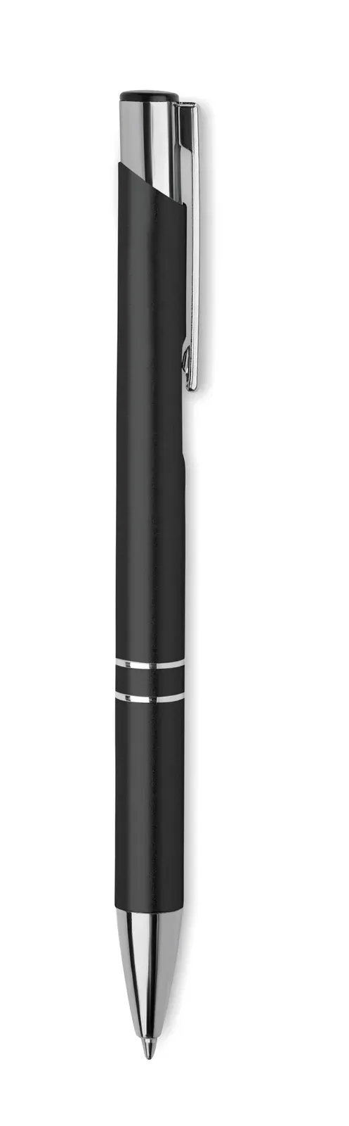Bern RA Recycled Aluminium Push Button Pen — Black