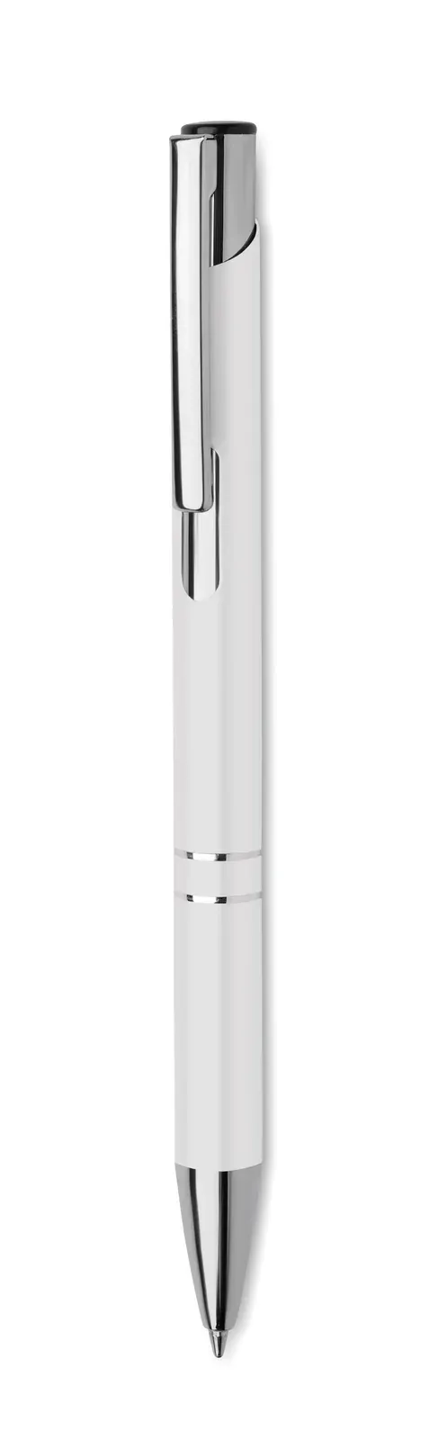 Bern RA Recycled Aluminium Push Button Pen — White