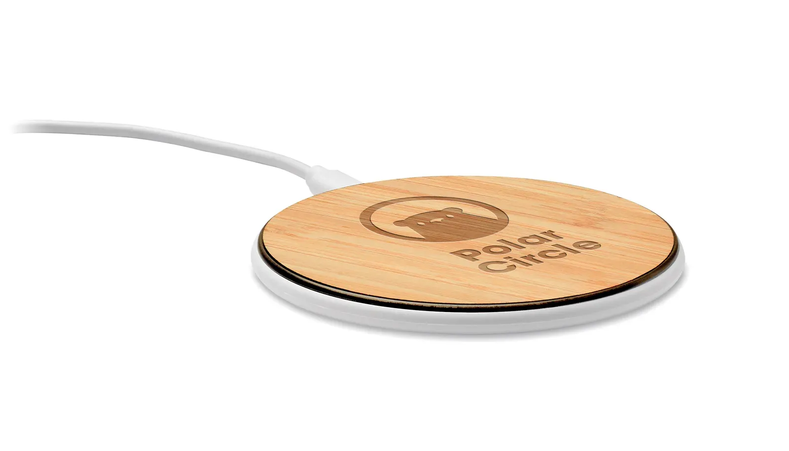 Despad+ 15W Wireless Charger – Bamboo Top with ABS Base — Wood