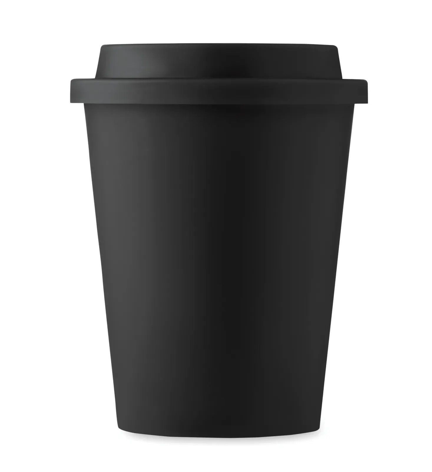 Nola – Double Wall Tumbler with Drinking Mouthpiece Lid in PP — Black