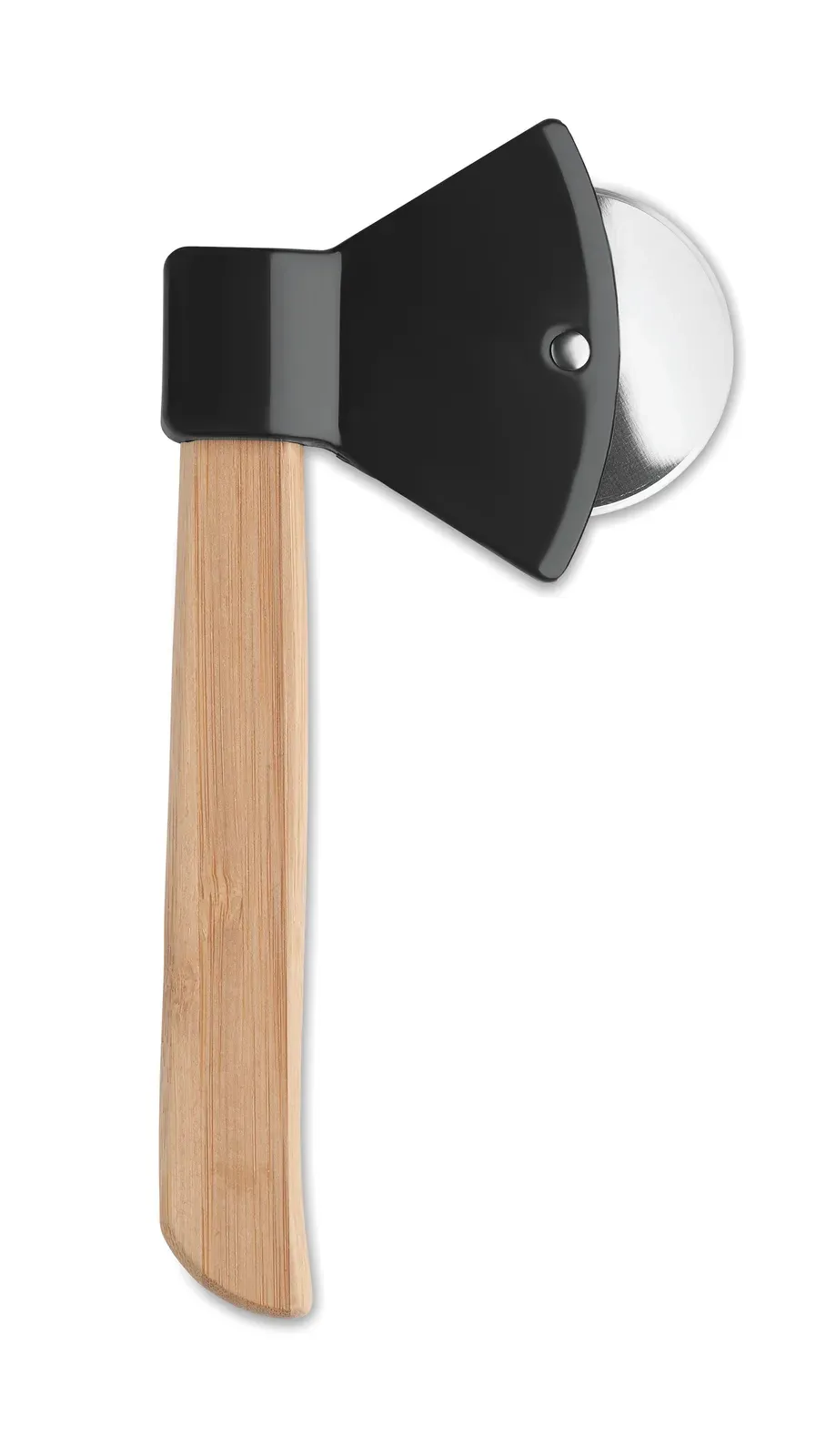 Zaza – Axe Shaped Pizza Cutter with Bamboo Handle — Black