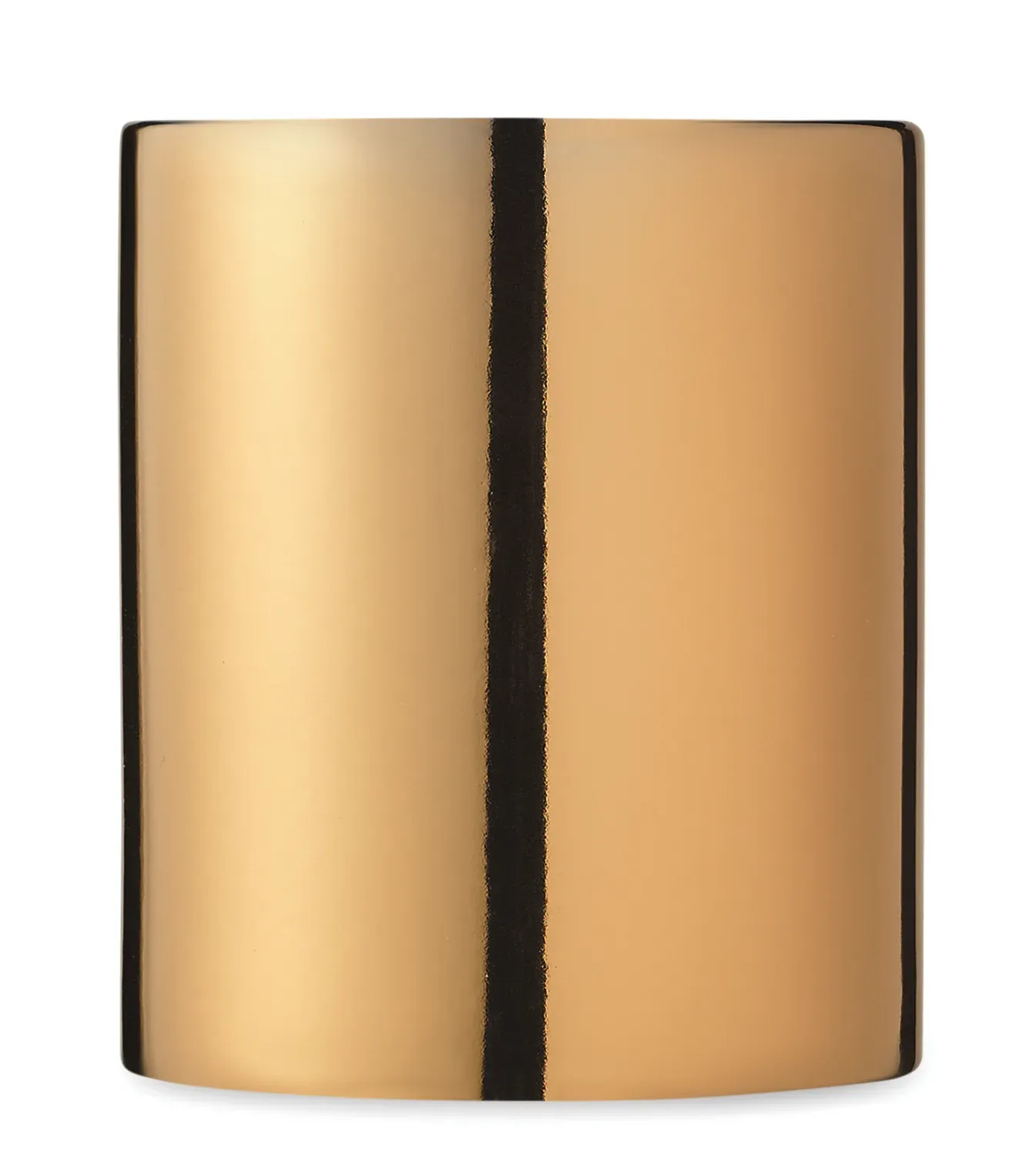 Holly – Classic Cylindrical Ceramic Mug of Mug — Gold