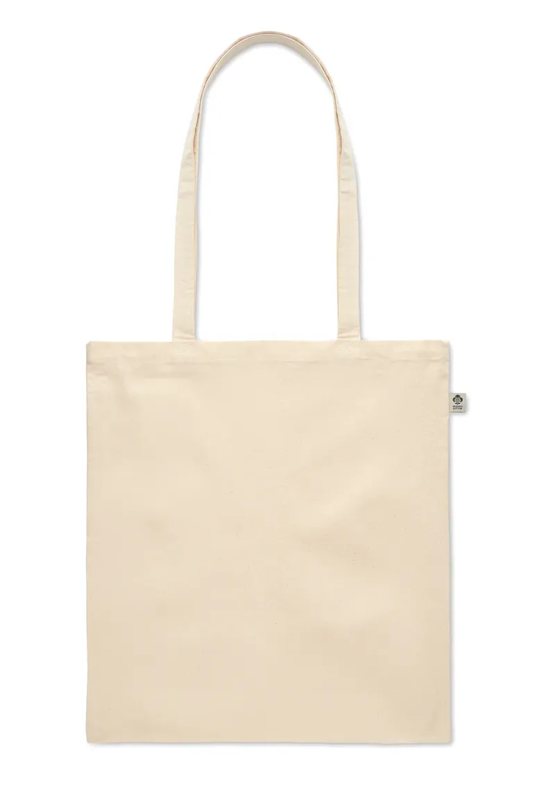 Organic Cotton Shopping Bag Nuoro with Long Handles 38X42 cm