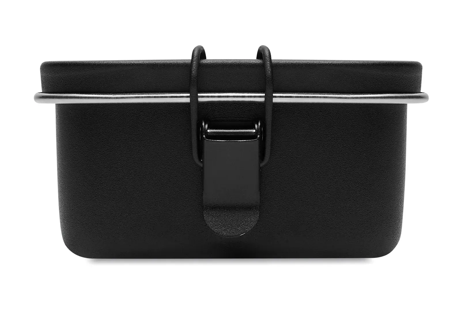 Chan Lunchbox Colour – Stainless Steel Lunch Box with Strong and Secure Side Buckles — Black