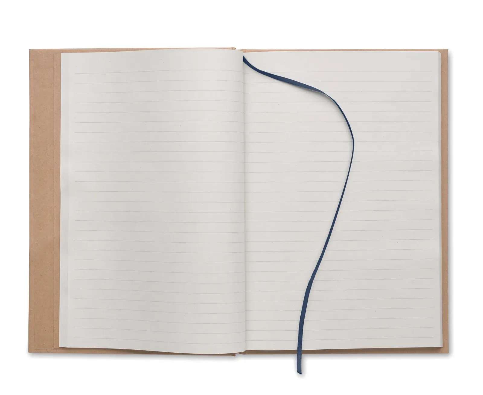 Musa A5 Recycled Carton Notebook – 200-Page EU-Made Refill with Elastic Closure — Blue