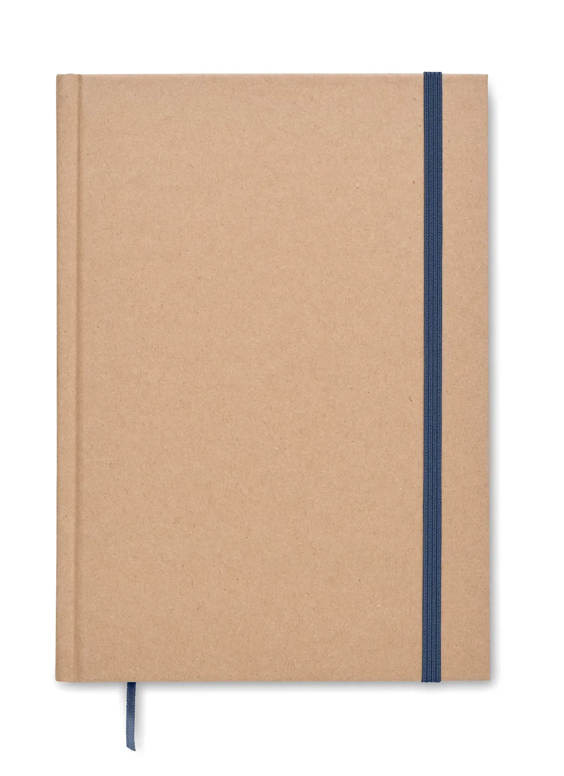 Musa A5 Recycled Carton Notebook – 200-Page EU-Made Refill with Elastic Closure — Blue