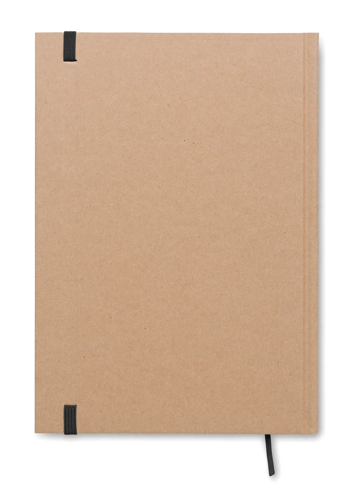 Musa A5 Recycled Carton Notebook – 200-Page EU-Made Refill with Elastic Closure — Black