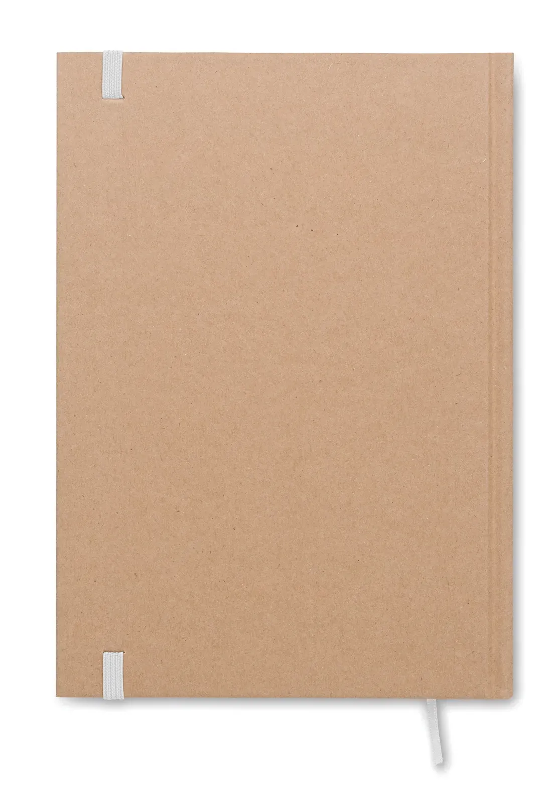 Musa A5 Recycled Carton Notebook – 200-Page EU-Made Refill with Elastic Closure — White