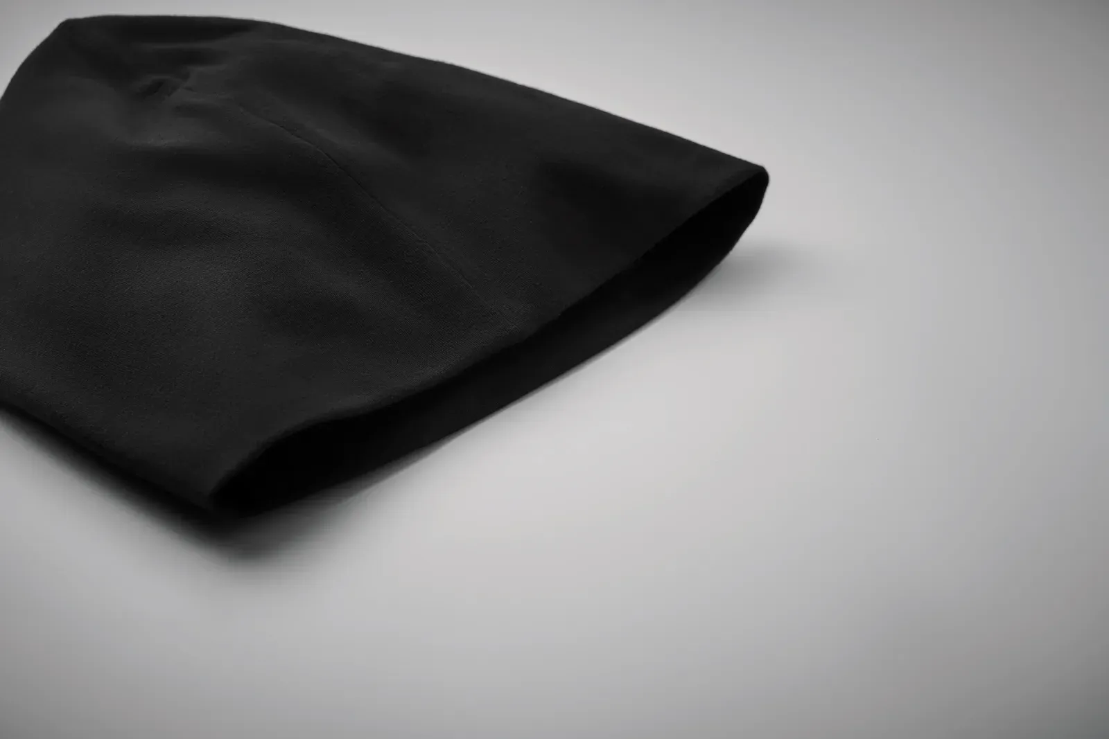 Lighty Cotton Stretch Beanie — Black