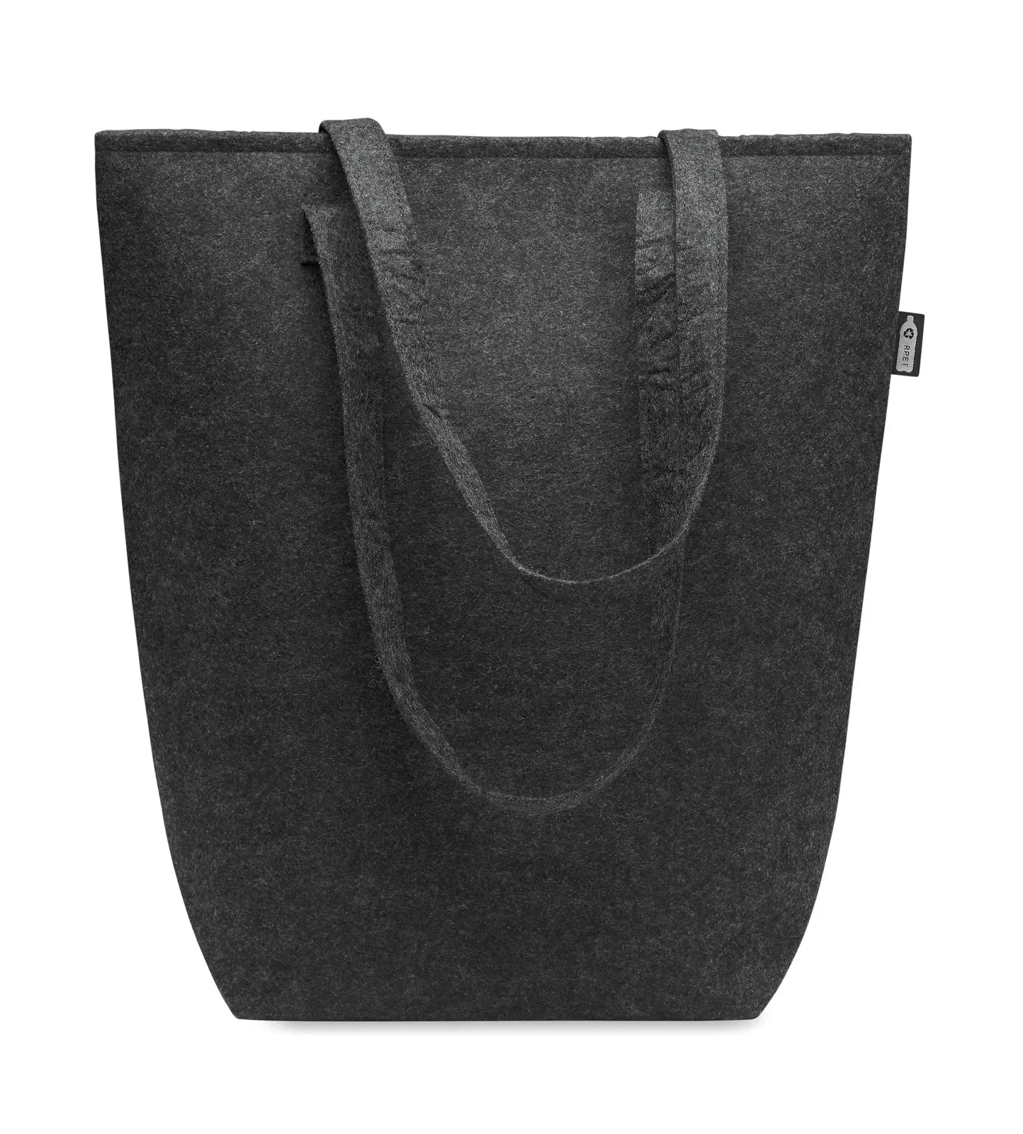 RPET Shopping Bag Nata with Long Handles 38X42 cm MO6660 Shopping Bag — Stone Grey