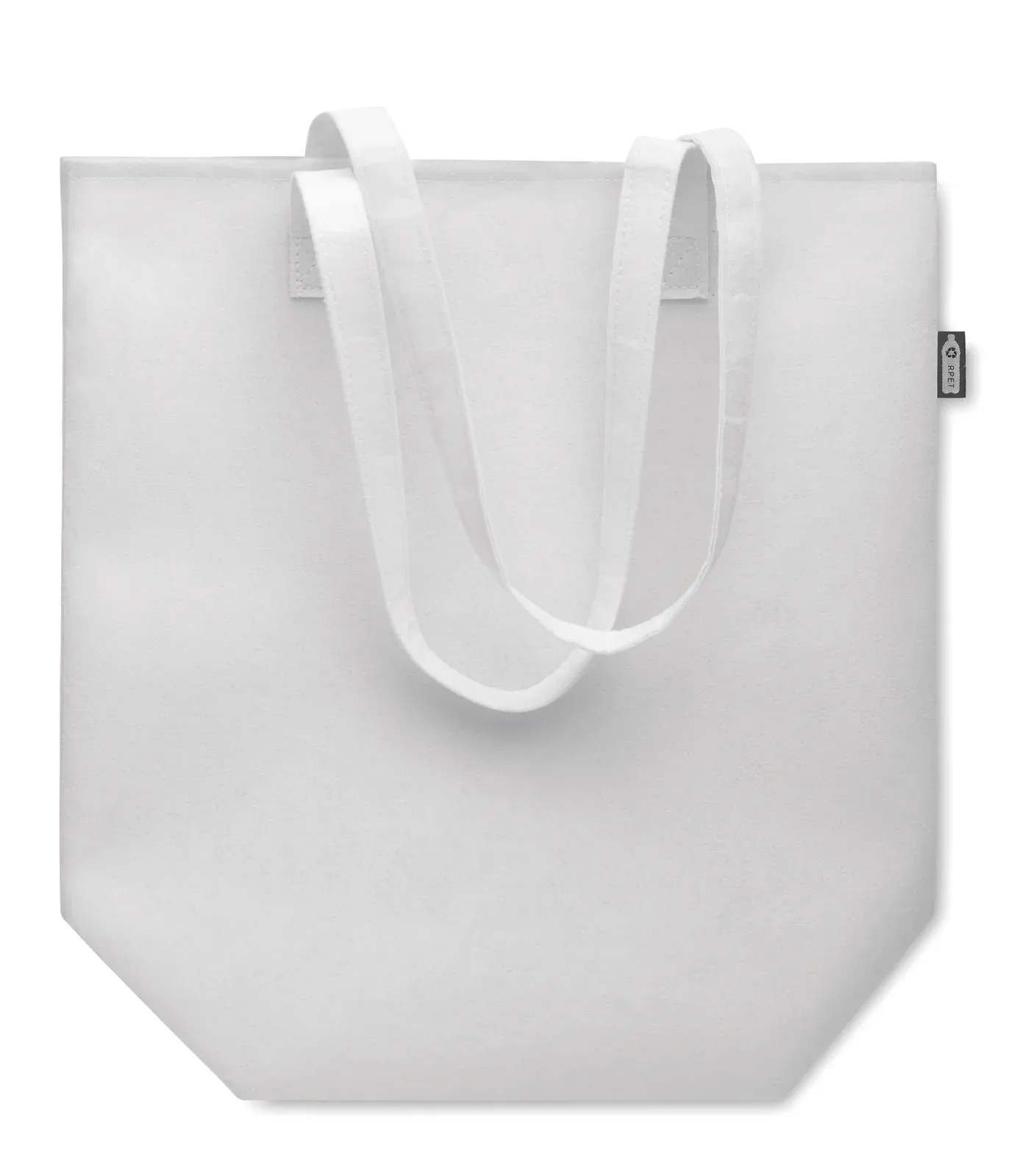 RPET Shopping Bag Nata with Long Handles 38X42 cm MO6660 Shopping Bag — White