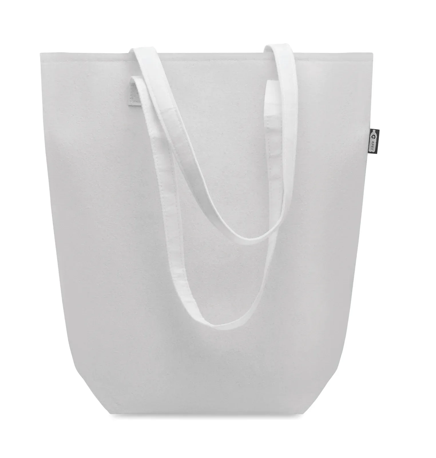 RPET Shopping Bag Nata with Long Handles 38X42 cm MO6660 Shopping Bag — White