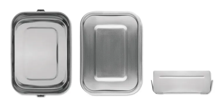 Sao – Stainless Steel Lunch Box with Strong and Secure Side Buckles; Including Inner Divider