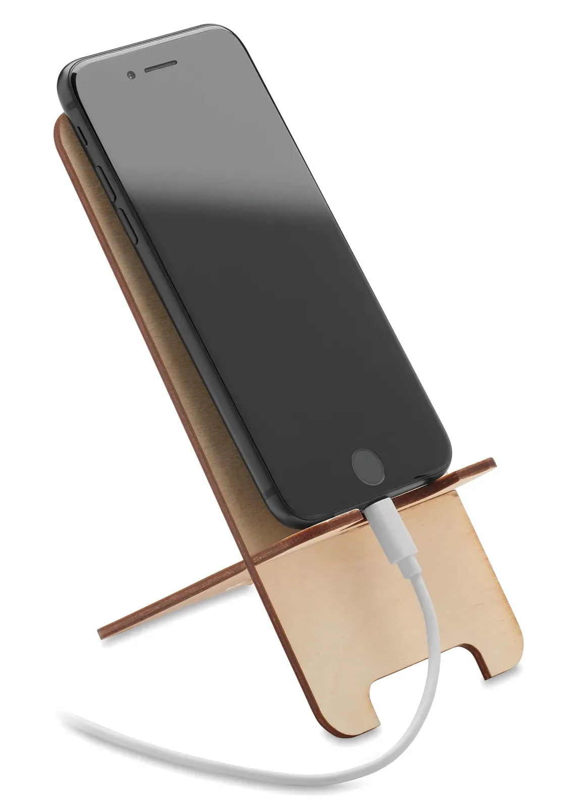 Grouw Stand Birch Wood Phone Stand – Plantable Seeds, Made in EU — Wood