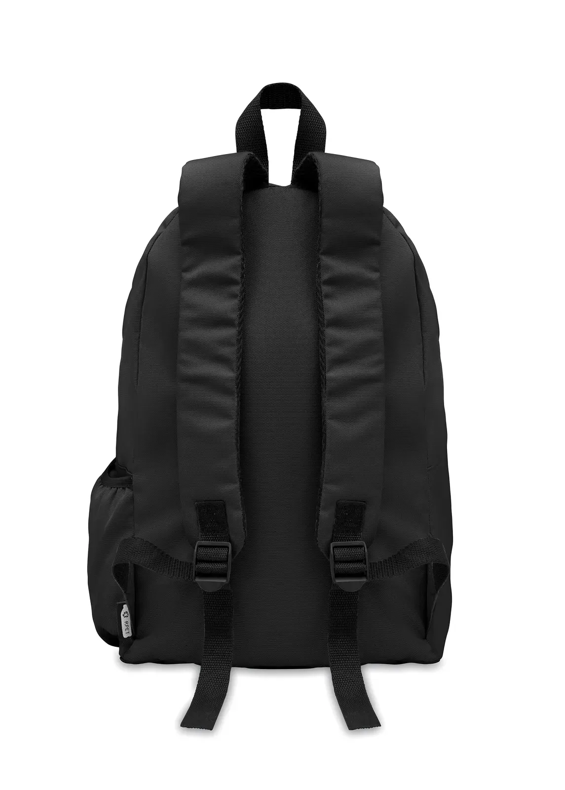 RPET Backpack Bapal+ with Zippered Pocket 30X18X40 cm MO6703 — Black