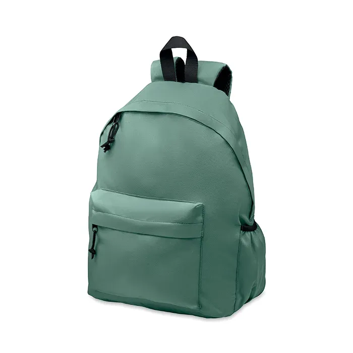 RPET Backpack Bapal+ with Zippered Pocket 30X18X40 cm MO6703 — Dark Green