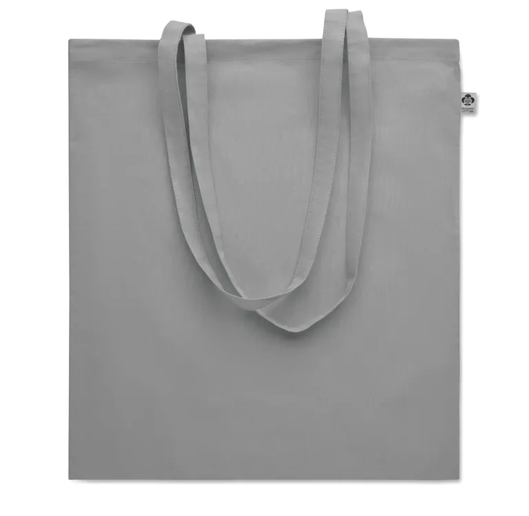 Organic Cotton Shopping Bag Nuoro Colour with Long Handles 38X42 cm