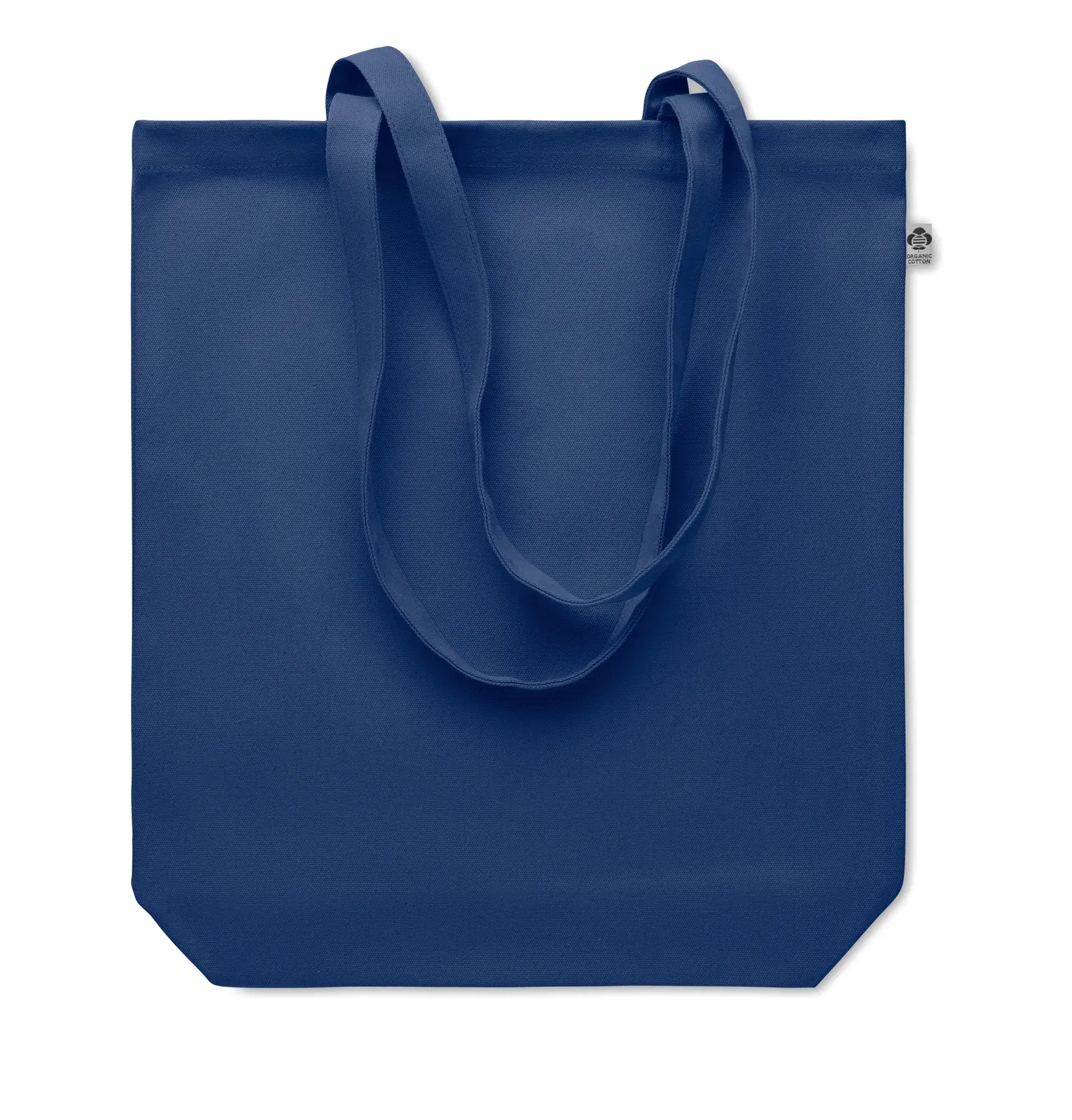 Canvas Shopping Bag Coco with Long Handles 38X9X42 cm 100 certified. Size — Blue