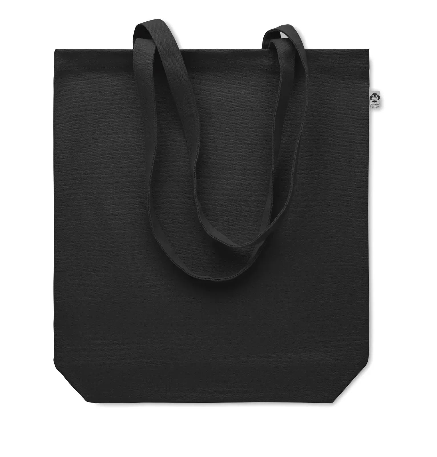 Canvas Shopping Bag Coco with Long Handles 38X9X42 cm 100 certified. Size — Black