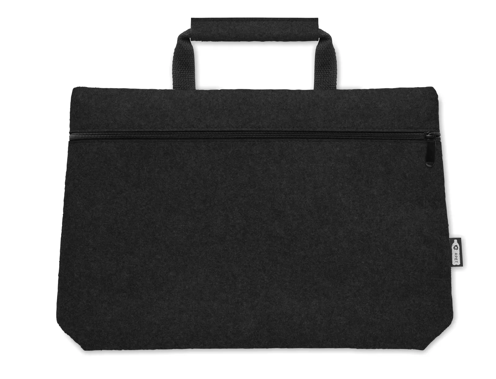 RPET Bag Tapla with Zippered Pocket 38X6.5X28 cm MO6718 Bag Bulk Orders — Black