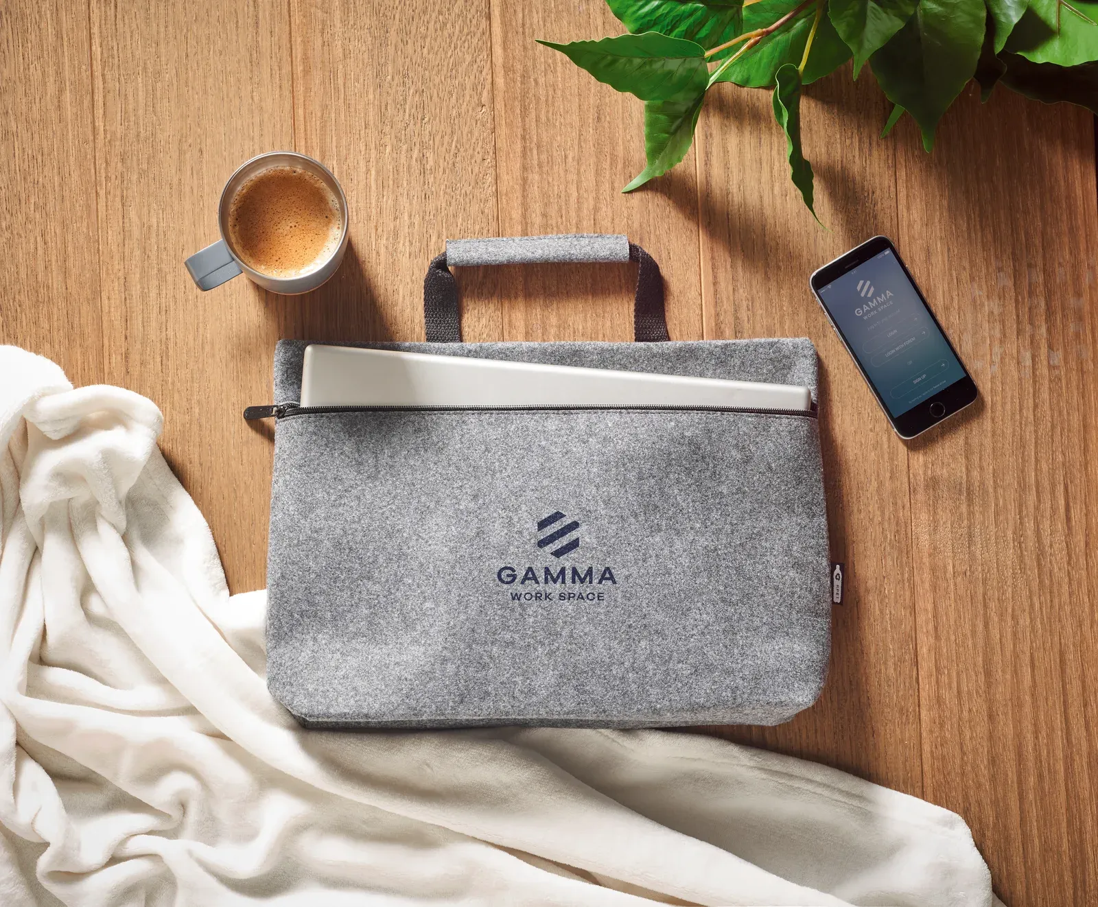 RPET Bag Tapla with Zippered Pocket 38X6.5X28 cm MO6718 Bag Bulk Orders — Grey
