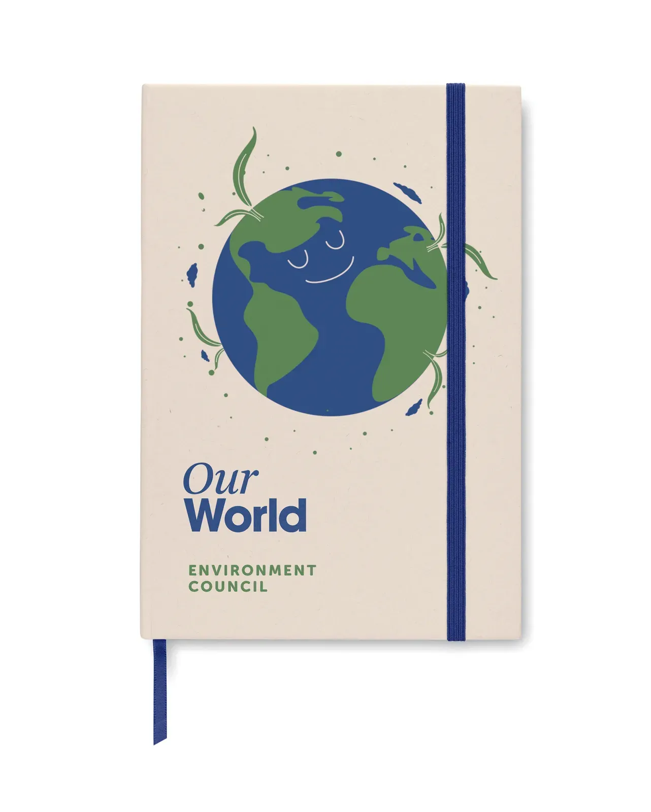 Mito Note A5 Recycled Milk Carton Notebook – 160-Page Refill with Elastic Closure — Blue