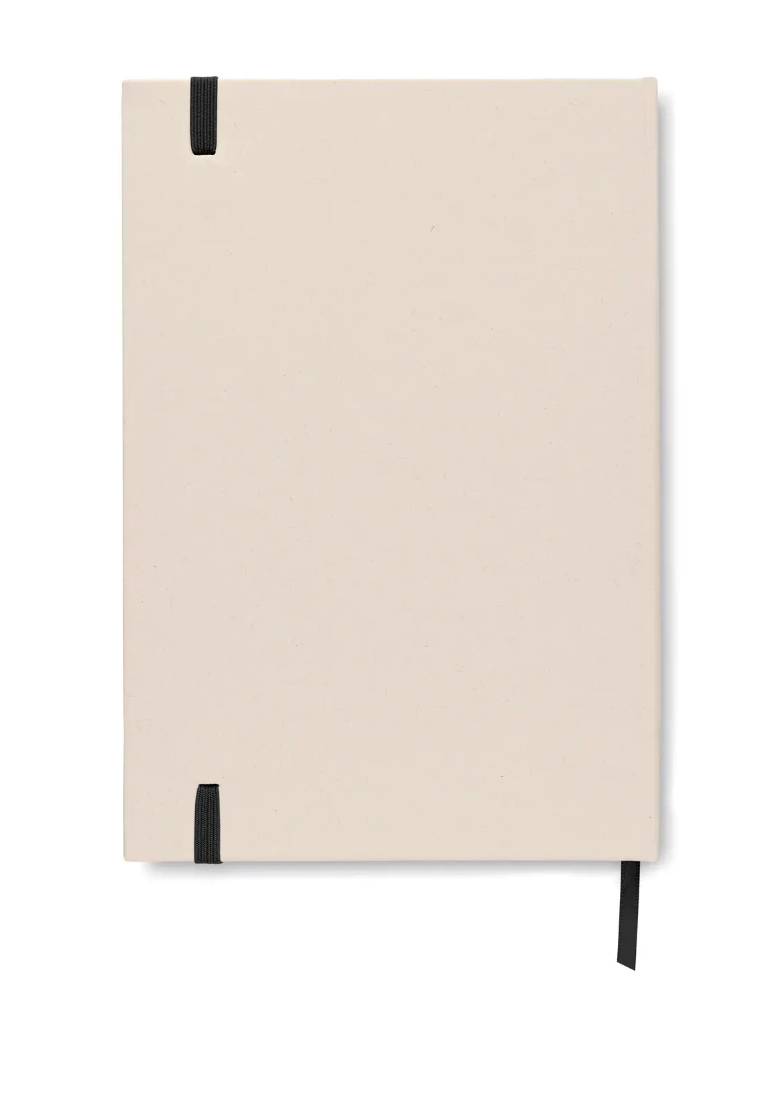 Mito Note A5 Recycled Milk Carton Notebook – 160-Page Refill with Elastic Closure — Black