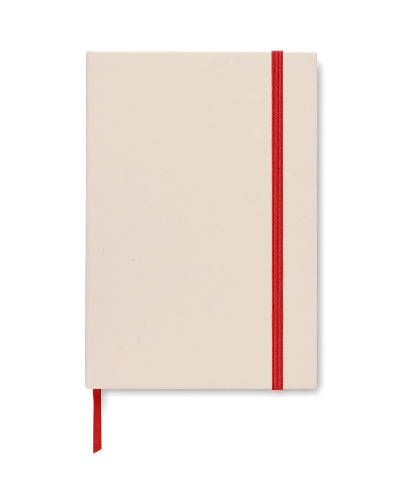 Mito Note A5 Recycled Milk Carton Notebook – 160-Page Refill with Elastic Closure — Red
