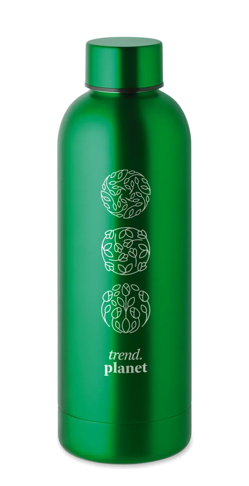 Athena – Double Wall Insulating Vacuum Bottle in Recycled Stainless Steel — Green