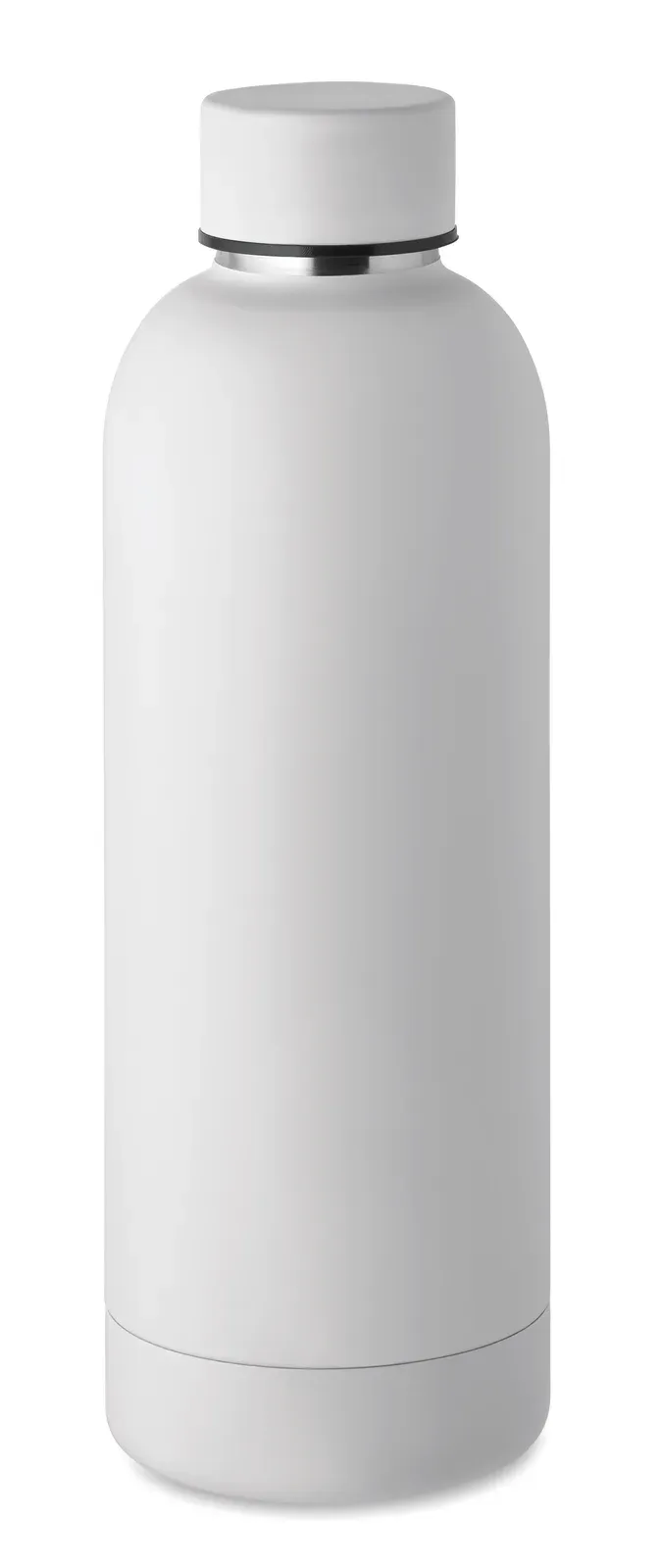 Athena – Double Wall Insulating Vacuum Bottle in Recycled Stainless Steel — White