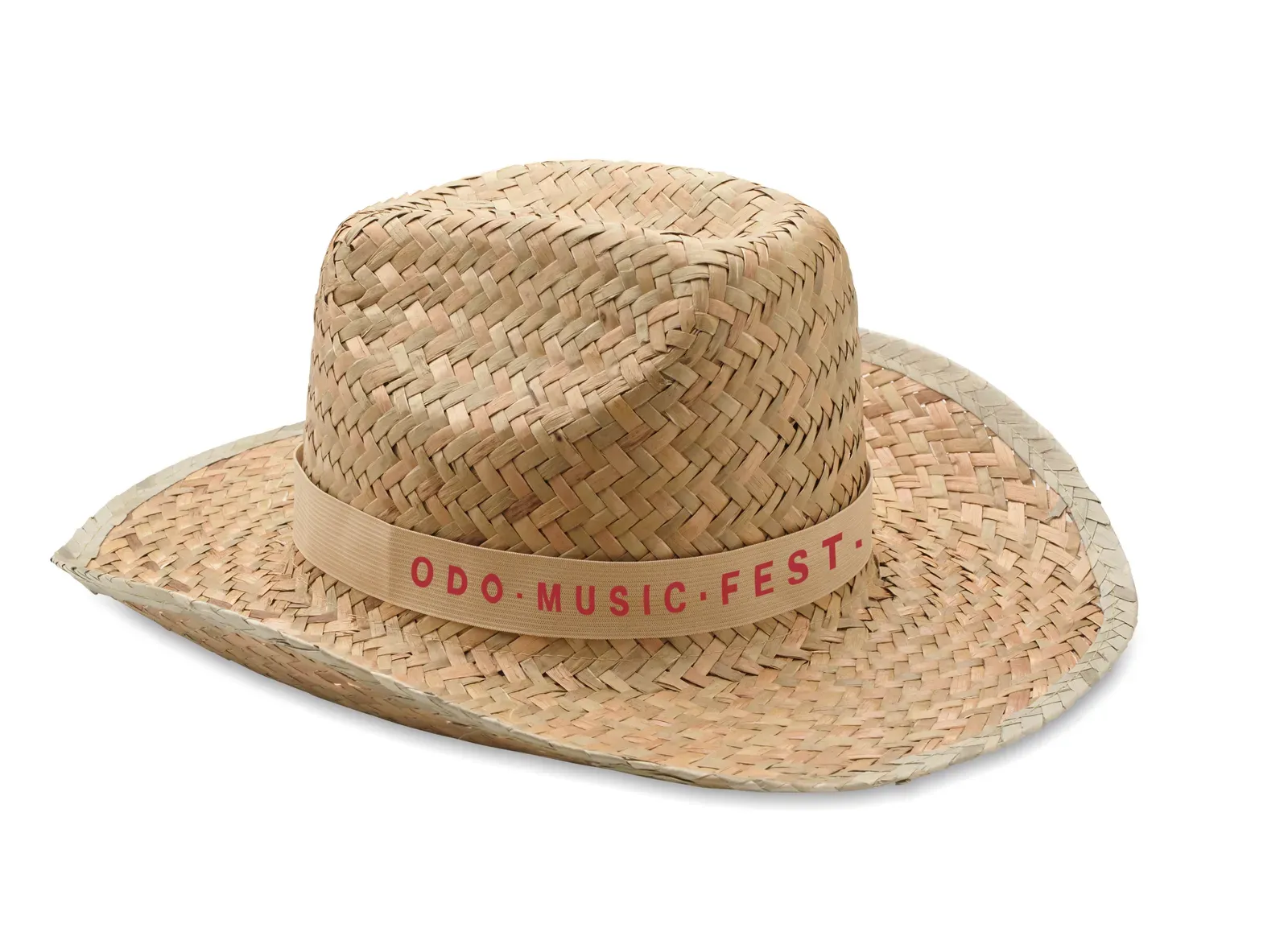 Texas Cowboy-Shape Straw Hat — Beige