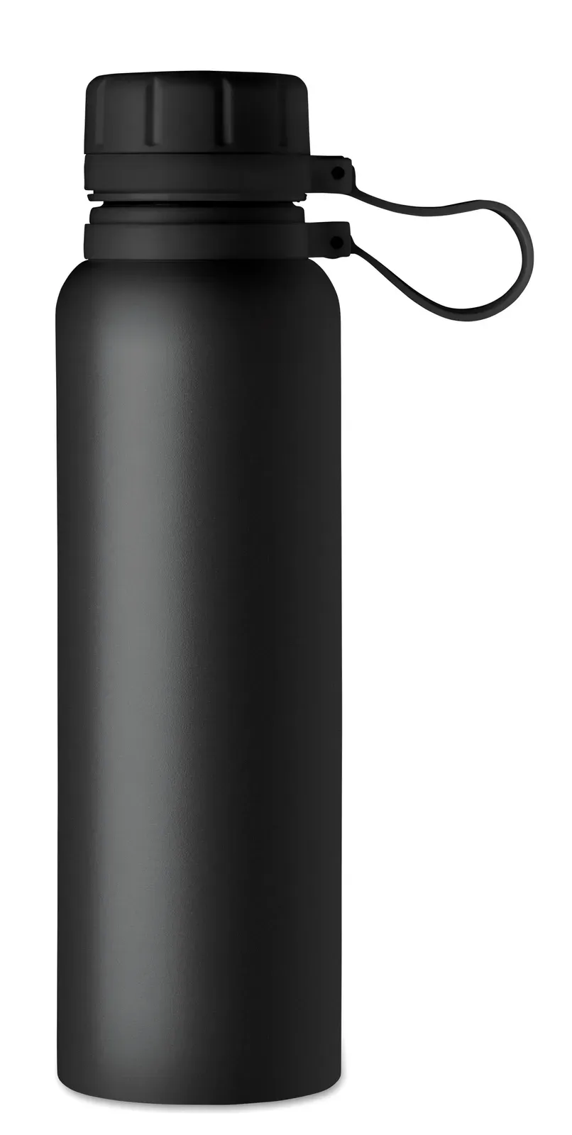 Onto – Double Wall Stainless Steel Vacuum Insulated Bottle with Twist Lid and Silicone Grip — Black