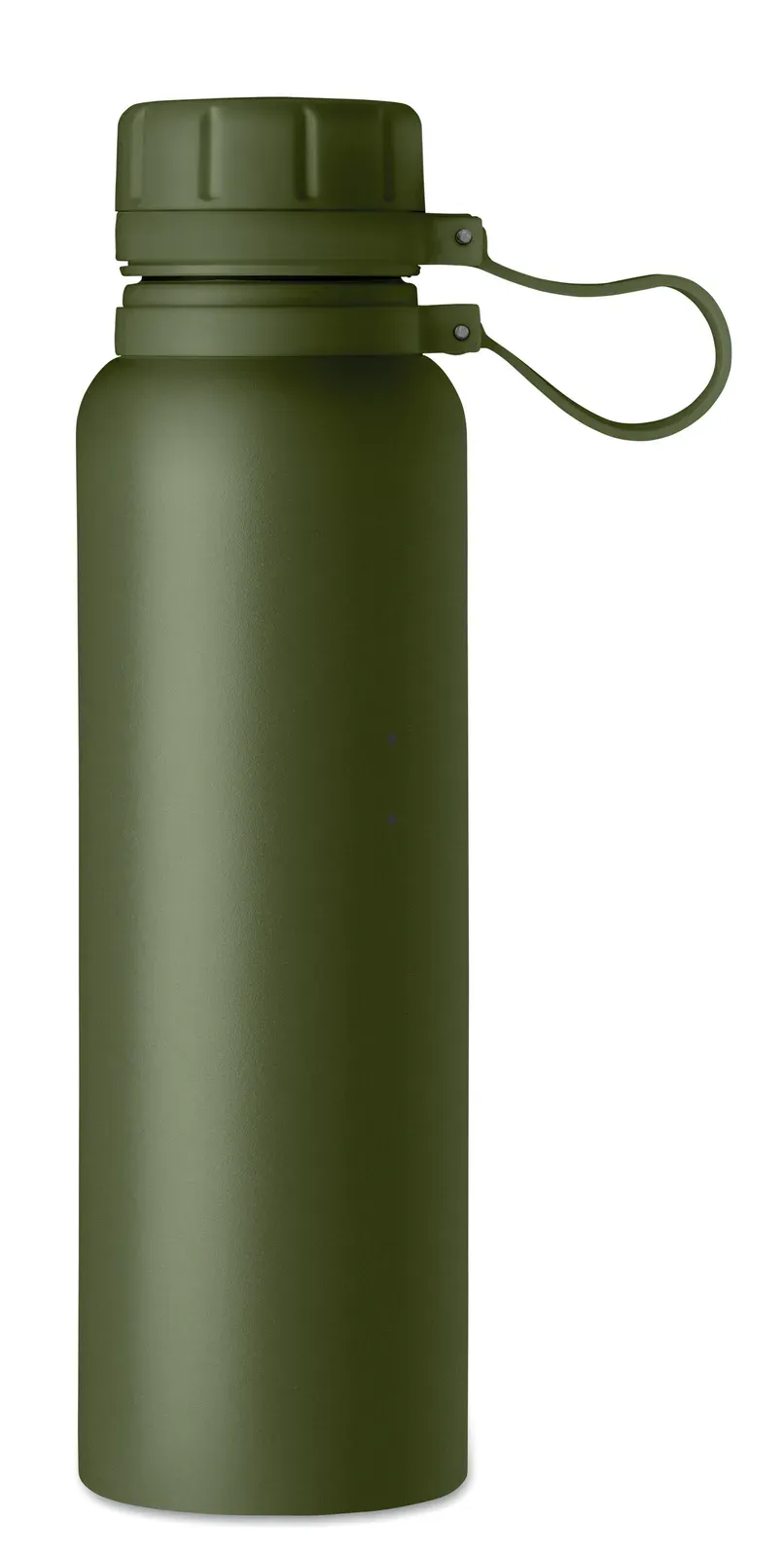 Onto – Double Wall Stainless Steel Vacuum Insulated Bottle with Twist Lid and Silicone Grip — Dark Green