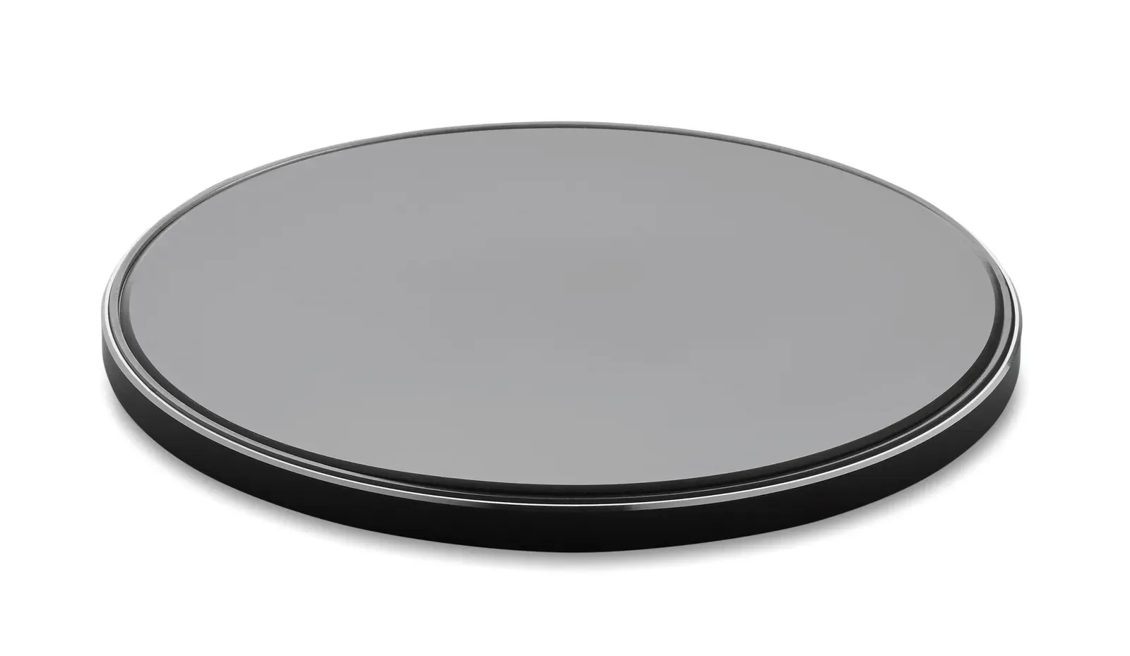 Ress Aluminium Wireless Charger – Glass Top, 10W Quick Charging — Black