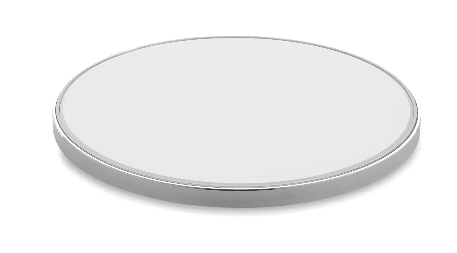 Ress Aluminium Wireless Charger – Glass Top, 10W Quick Charging — White