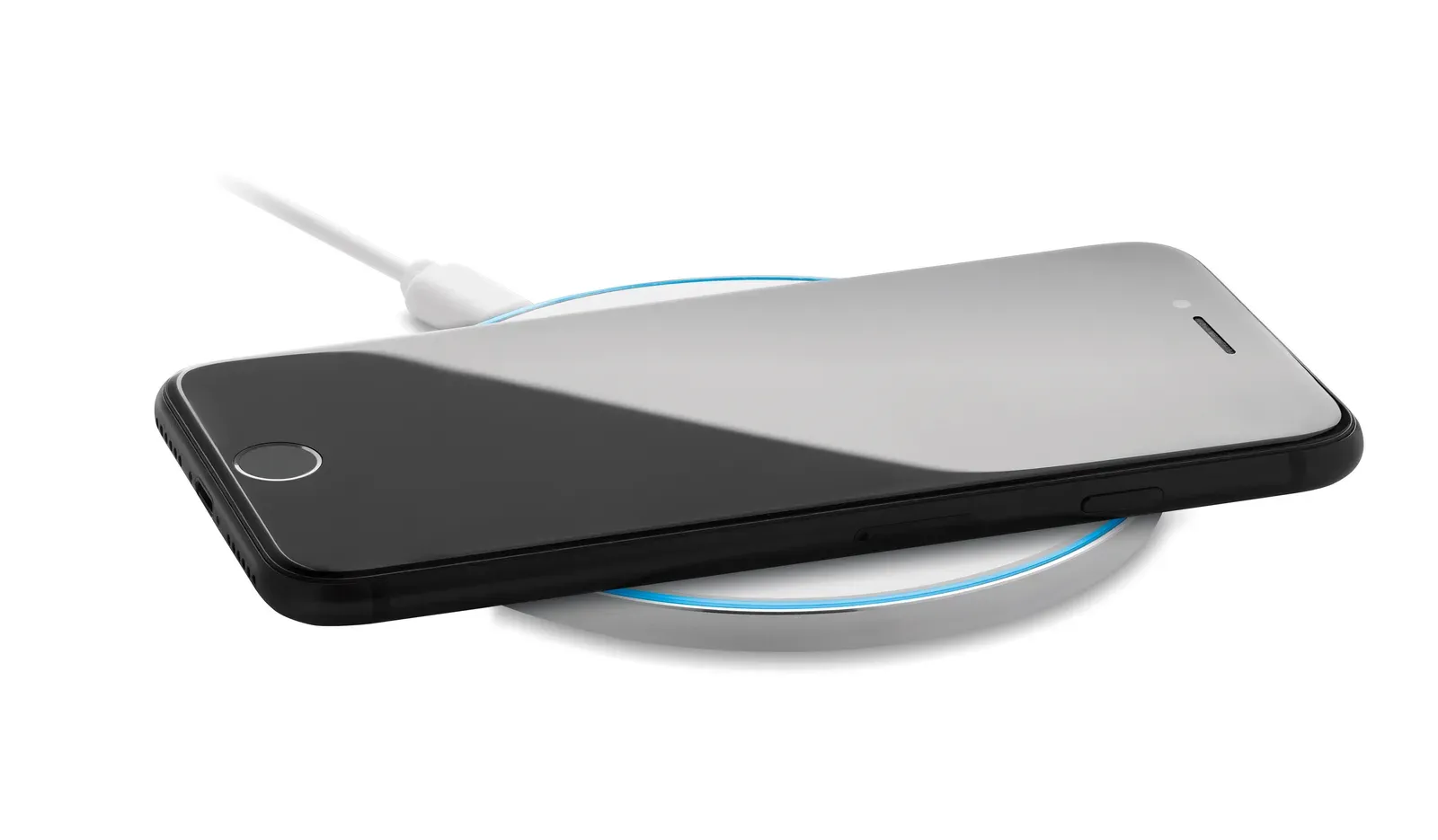Ress Aluminium Wireless Charger – Glass Top, 10W Quick Charging — White