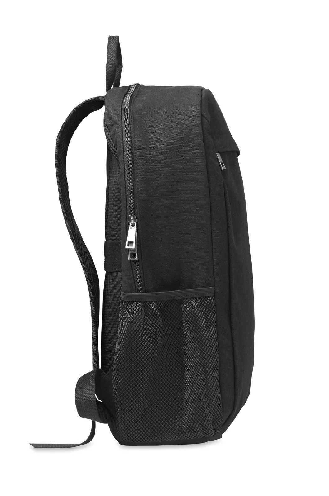 Canvas Laptop Backpack Eiri with 15 Inch Fit 30X14X45 cm MO6763 — Black