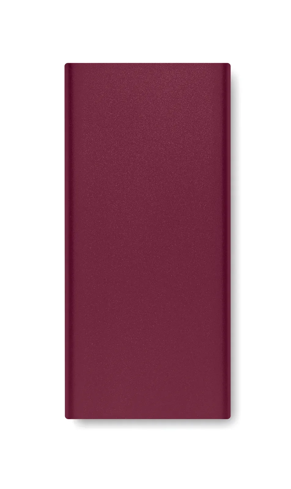 Powerflat10c 10000mAh Power Bank – Recycled Aluminium, PD Fast Charging — Burgundy