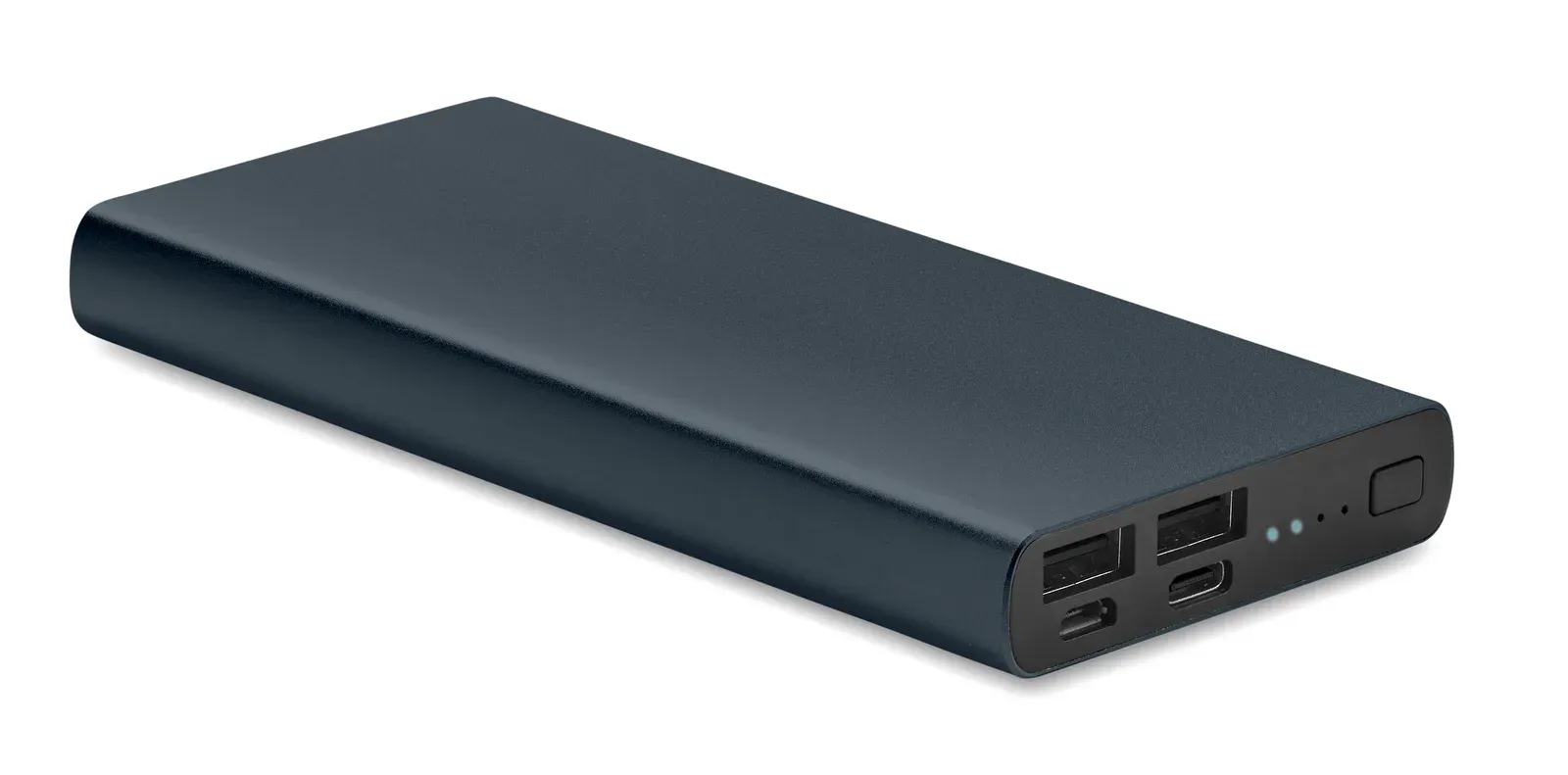 Powerflat10c 10000mAh Power Bank – Recycled Aluminium, PD Fast Charging — French Navy