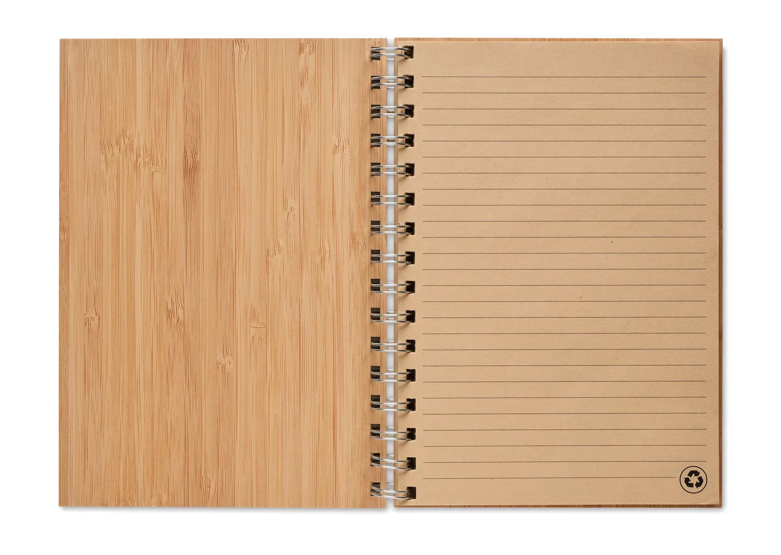 Bram A5 Ring-Bound Bamboo Cover Notebook — Wood