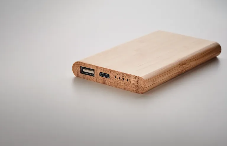 Arenapower C 4000mAh Power Bank – Bamboo Casing, Type-C